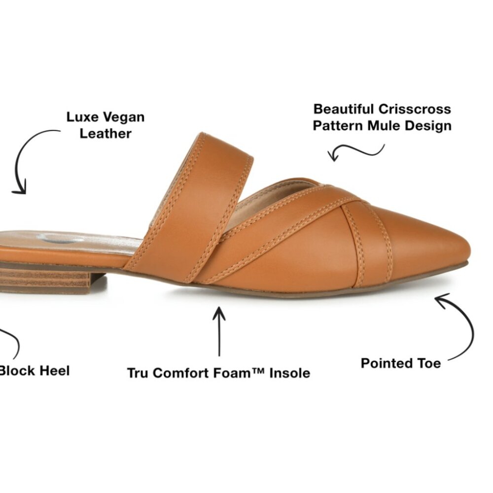Journee Collection Womens Tru Comfort Foam Narrow Width Stasi Mule Brown 12 NWOB - Picture 7 of 7